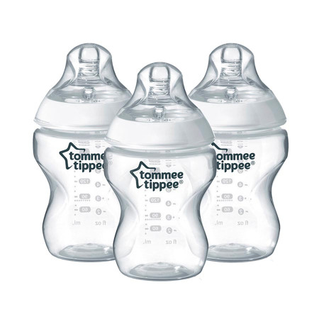 Biberón Triple Closer to Nature 260 ml.  Tommee Tippee