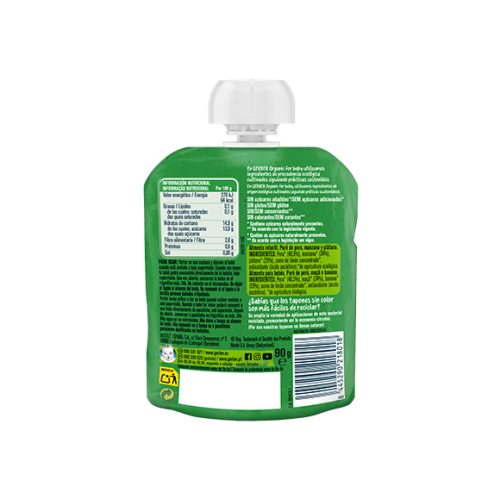 Bolsita Organic fresa plátano 90g . Gerber