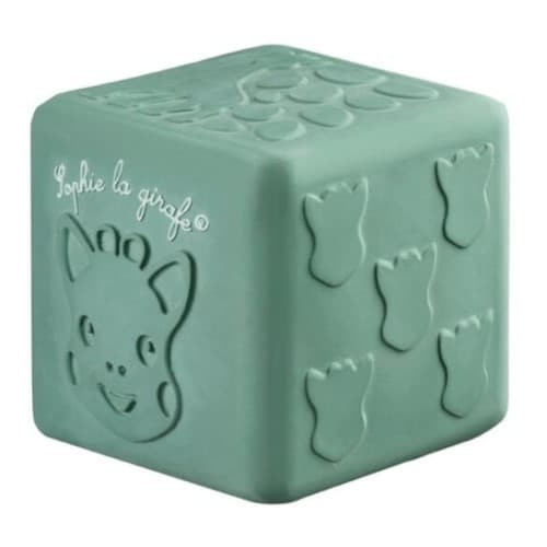 Cubo de texturas 100% hevea. Sophie la girafe