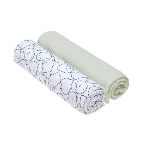 Pack de 2 Muselinas 120x120cm. Lässig