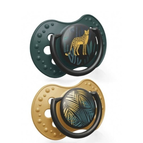 Chupetes dinámicos Jungle Vibes Verde (2ud). Lovi