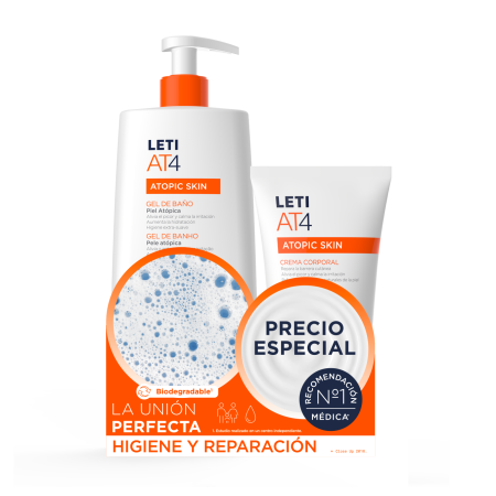 Leti At4 Gel de baño 750ml+ crema protectora...