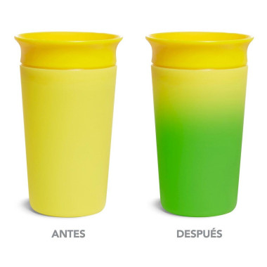 Vaso Antigoteo Miracle 360 Termosensible Munchkin 265 ml | Taza para Bebé Sin Derrames con Indicador de Temperatura