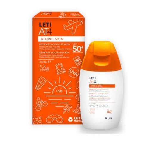Leti AT4 Protección Solar SPF50 Facial 50ml + Leche Corporal 50ml
