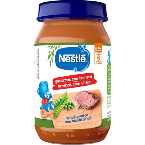 Potito guisantes con ternera, Nestlé 190 g