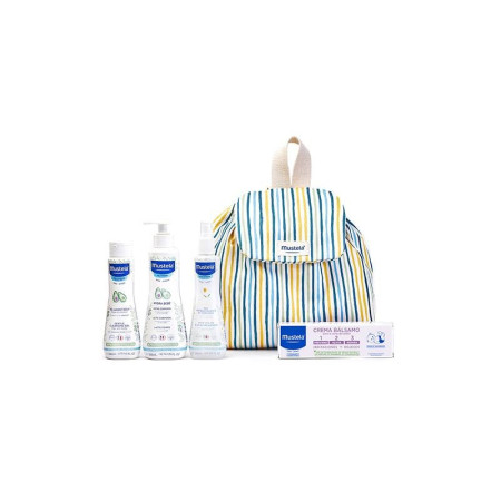 Mochila Mustela Little Moments + 4 Productos | Kit Bebé Completo