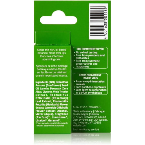 Balsamo labial Skin Food reparador 8ml. Weleda