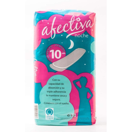 Compresa noche 10 uds. Afectiva