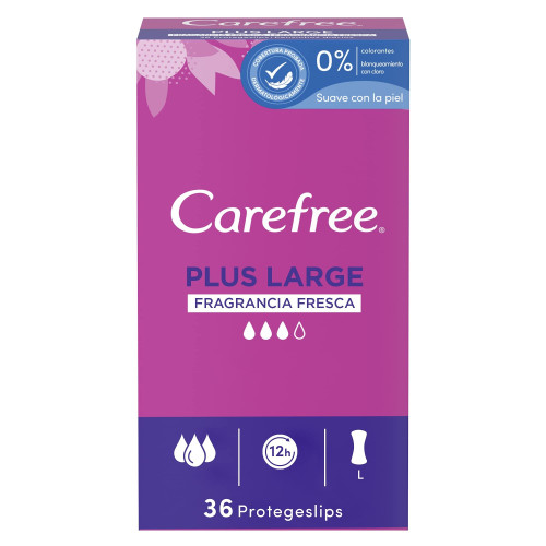 Protege slip plus largo fresh 36 ud. Carefree