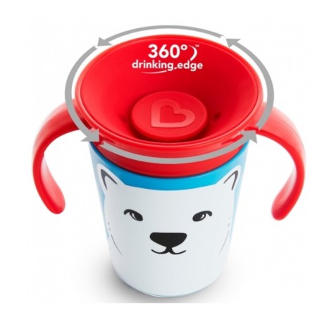 Taza antigoteo Miracle 360º WildLove 175ml Oso...