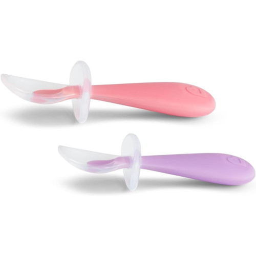 Pack cucharas aprendizaje de silicona Gentle 2 ud. Munchkin