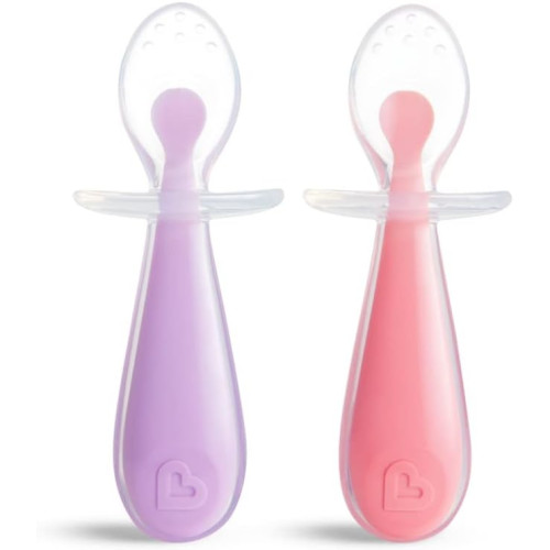 Pack cucharas aprendizaje de silicona Gentle 2 ud. Munchkin