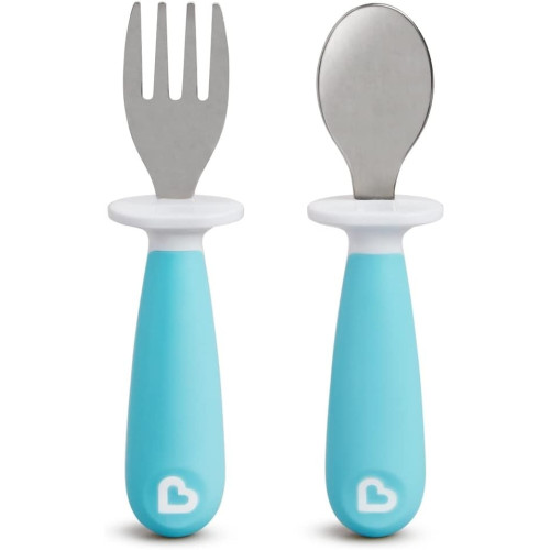 Pack cuchara y tenedor de acero Raise . Munchkin
