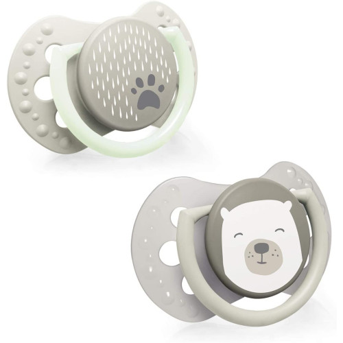Chupetes dinámicos Buddy Bear (3-6 meses)2ud. Lovi