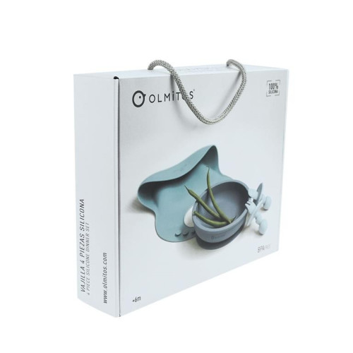 Vajilla de silicona 4 piezas. Olmitos