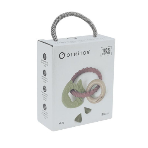 Mordedor sensorial Pez silicona y haya. Olmitos