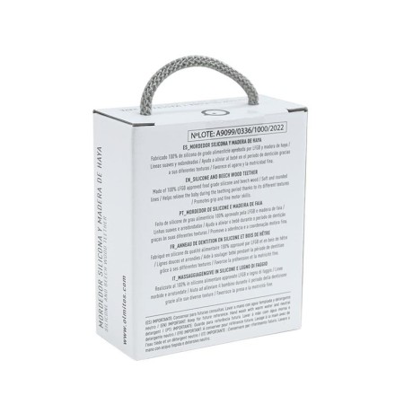 Mordedor sensorial Pez silicona y haya. Olmitos