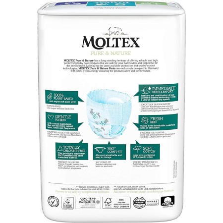 Pañales Pants Pure & Nature Talla 5 (9-14 kg)...