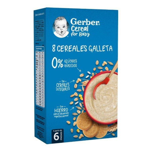 Gerber Papilla 8 Cereales 250g. Nestlé