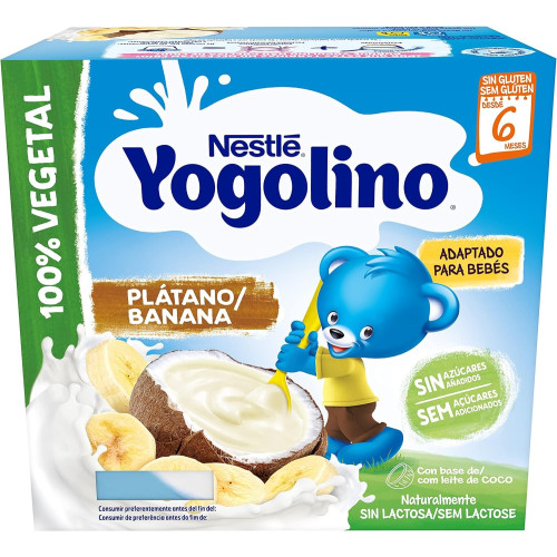 Yogolino con Coco y Plátano 4x90gr. Nestle
