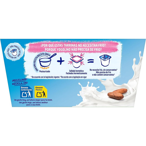 Yogolino con Coco y Plátano 4x90gr. Nestle