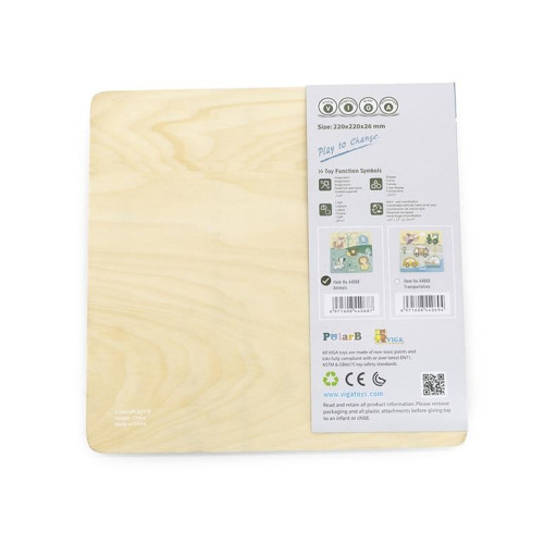 Juguete de madera puzzle de animales. PolarB