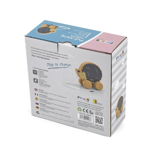 Juguete de madera de arrastre. PolarB