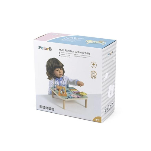 Juguete de madera mesa de actividades multifunción. PolarB