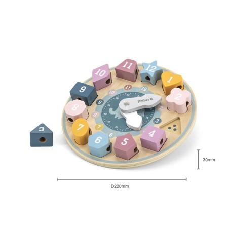 Juguete de madera reloj de formas. PolarB