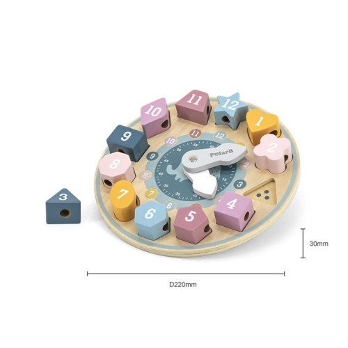 Juguete de madera reloj de formas. PolarB