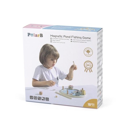 Juguete de madera pesca con estanque magnético....
