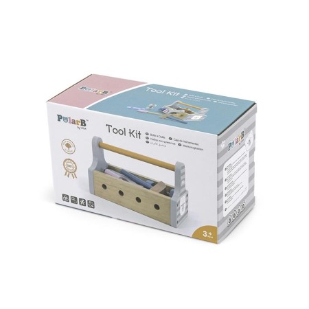 Juguete de madera kit de herramientas. PolarB