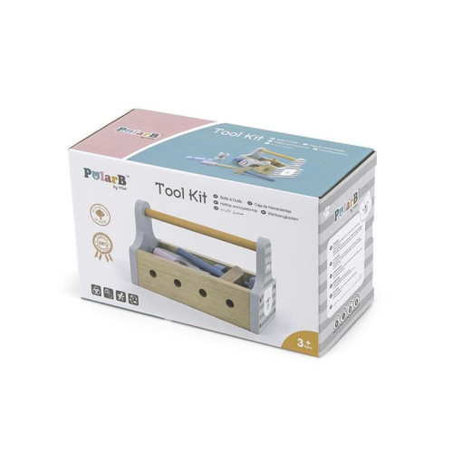 Juguete de madera kit de herramientas. PolarB