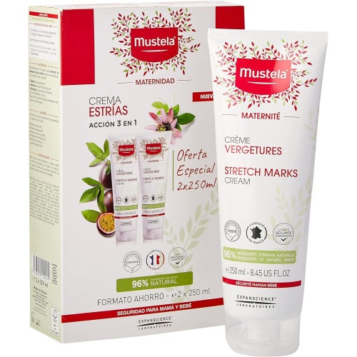 Crema Anti estrías Duplo Mustela (pax de 2 unidades X 250 ml)
