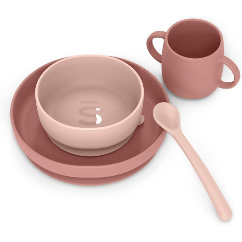 Vajilla de silicona con ventosa. Suavinex