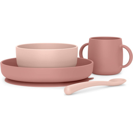 Vajilla de silicona con ventosa. Suavinex