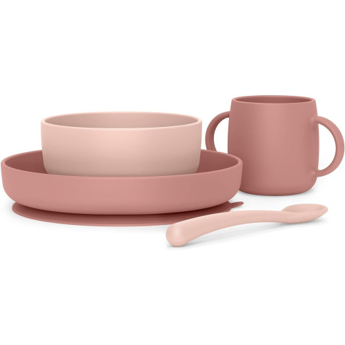 Vajilla de silicona con ventosa. Suavinex