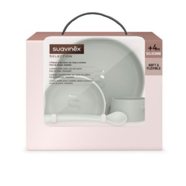 Vajilla de silicona con ventosa. Suavinex