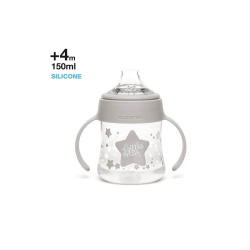 Pack biberones Little Star silicona. Suavinex