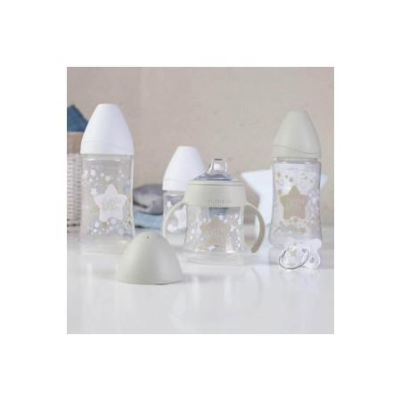 Pack biberones Little Star silicona. Suavinex