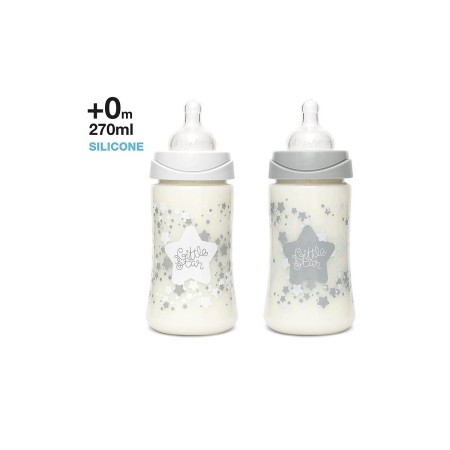 Pack biberones Little Star silicona. Suavinex