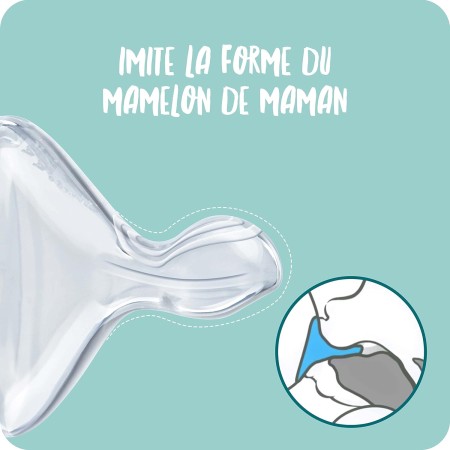 Biberón FC Silicona anticólico profesional +...