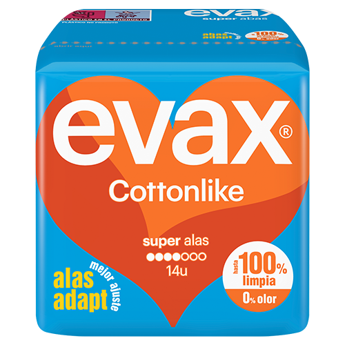 Compresas Evax Cottonlike super alas ( 14uds)
