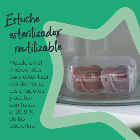 Chupetes AnyTime  orthodontic (0-6 m) (x2). Tommee Tippee