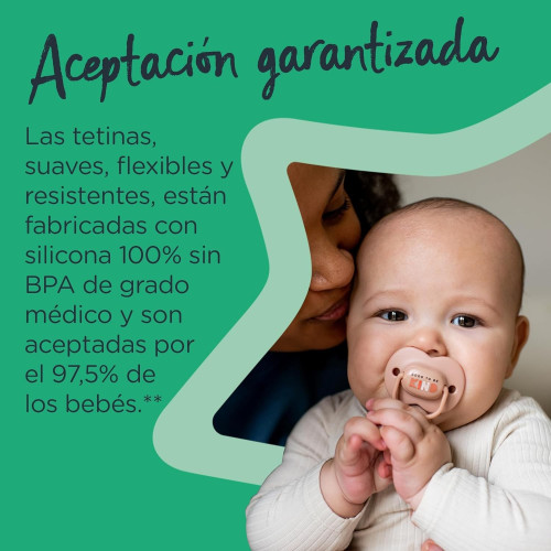 Chupetes AnyTime  orthodontic (0-6 m) (x2). Tommee Tippee