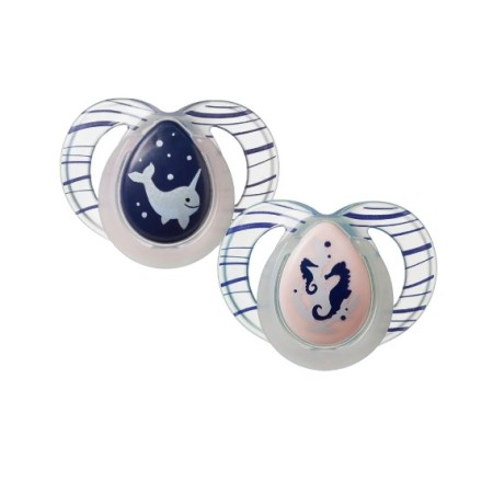 Chupetes 6-18m Noche (x 2). Tommee Tippee
