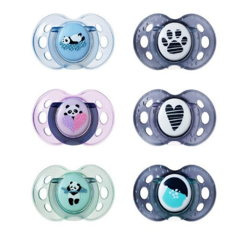 Chupetes Any Time 6 a 18 meses (x2) "Rosa". Tommee Tippee