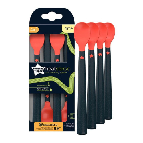 Cucharas de aprendizaje termosensibles (4ud) +4m. Tommee Tippee