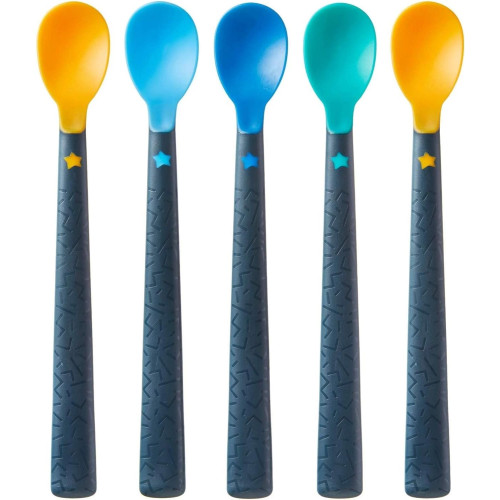 Cucharas de aprendizaje punta blanda (5ud) +4m. Tommee Tippee