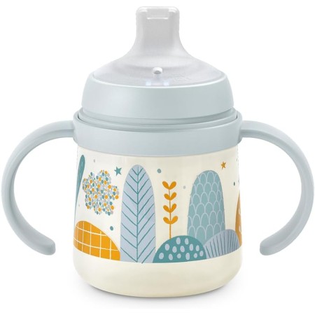 Vaso de aprendizaje antiderrame con asas y...